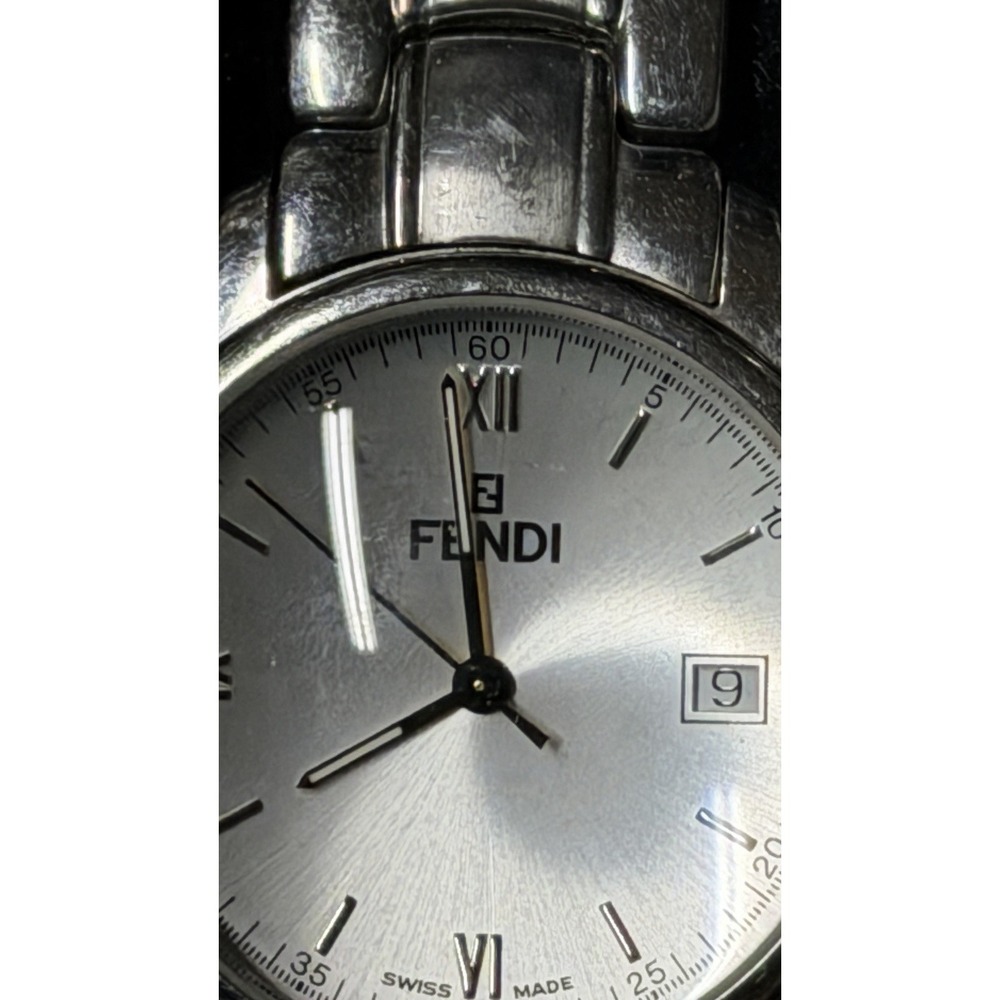 Fendi Swiss Made Stainless Steel Watch 38mm Date‎ Silver Dial - Picture 5 of 16